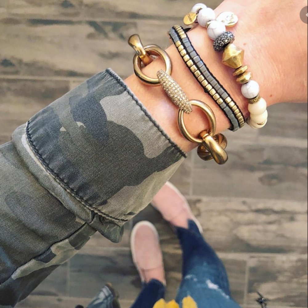 NWT - Stella & Dot Farren Gold Pulley Bracelet